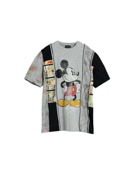 Desigual Tricou gri negru
