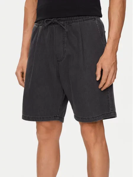 Jack & Jones Szorty materiałowe Tony czarny