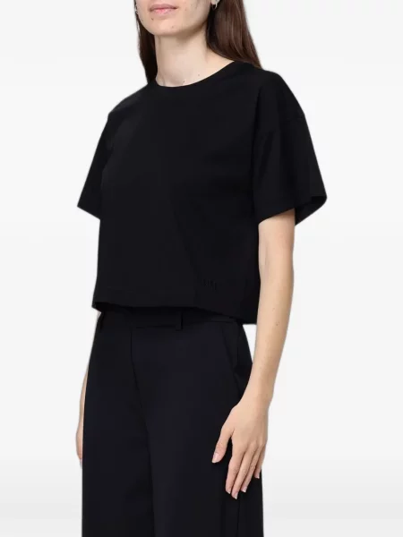 Tricou Max Mara cu broderie negru