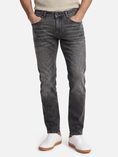 Jeansy o kroju regular fit z dodatkiem streczu model ‘Mitch’ Joop! Jeans szare