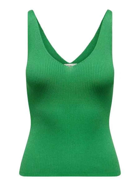 JDY Top brodat NANNA iarbă verde