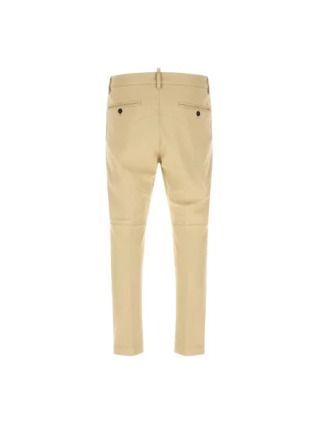 Spodnie Dsquared2 beżowe