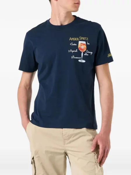 Tricou Mc2 Saint Barth cu imagine albastru