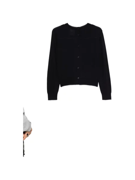 Cardigan Semicouture de lână albastru