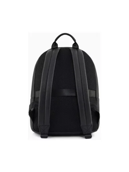 Armani Exchange plecak z imitacji skóry czarny