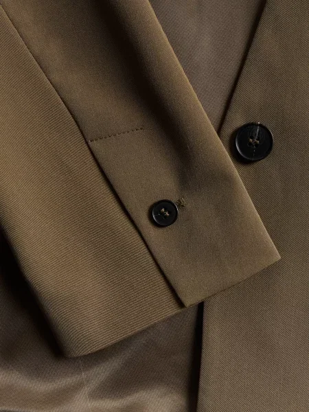 Reserved Гладкий блейзер оливковий 