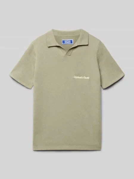 Koszulka polo o kroju regular fit z wyszywanym logo model Rebro' Jack & Jones
