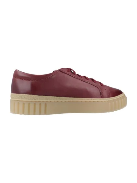 Pantofi Clarks bordo