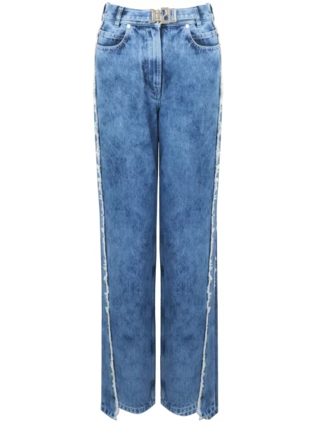 Pantaloni Ports 1961 din jacard albastru