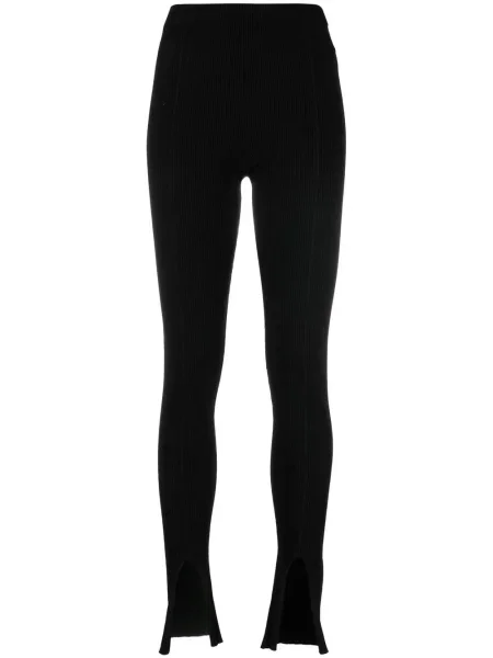 Pantaloni Aeron tricotate cu crăpătură negru