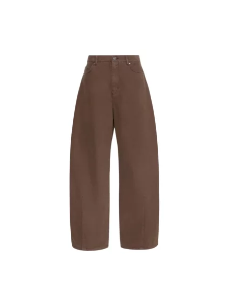 Spodnie Weekend Max Mara brązowe