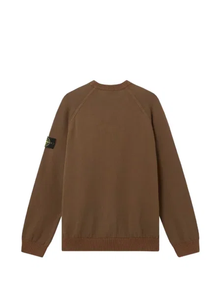 Megztinis Stone Island apvaliu kaklu akmenys ruda