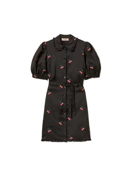 Sukienka koszulowa Twinset czarna
