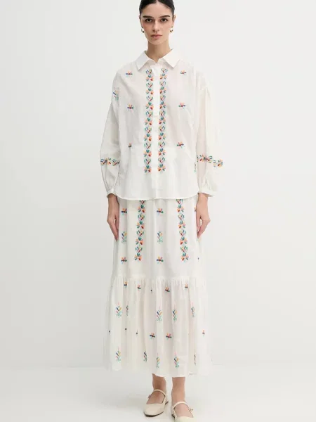 Спідниця La Petite Française JAMAL maxi розкльошена JAMAL бежевий