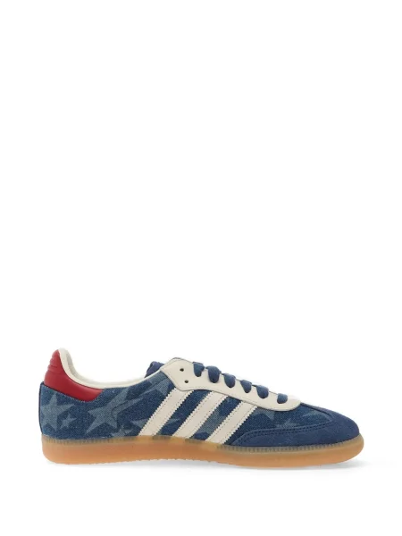 Pălărie Adidas cu dungi cu platformă din jerseu alb