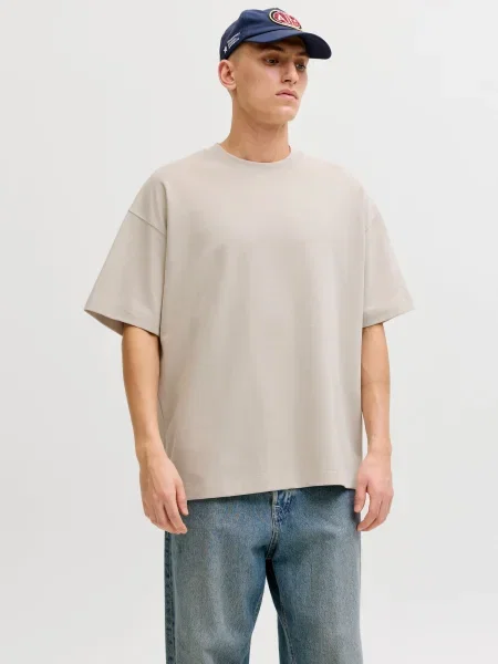 JACK & JONES Tricou JJEBARRON grej