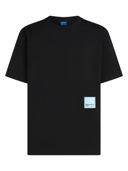 KARL LAGERFELD JEANS Tricou KLJ x Pietro Terzini albastru pastel negru