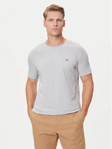 Gant T-Shirt Shield szary