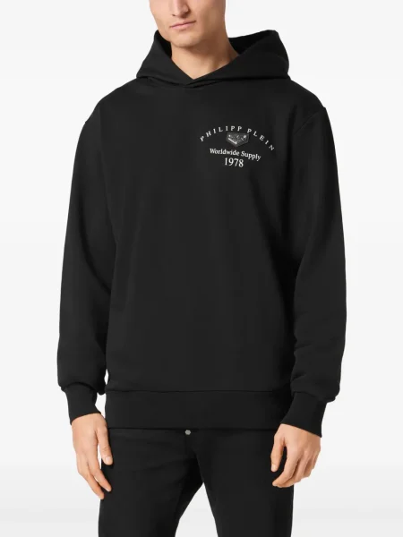 Hanorac cu glugă Philipp Plein negru