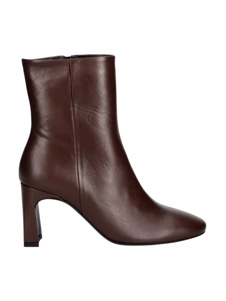 Botki Souliers Martinez skórzane brązowe