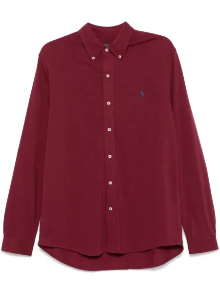 Cămașă Polo Ralph Lauren cu broderie portocaliu