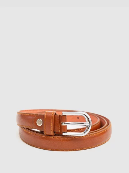 Ремень Ager с ремешками коричневый