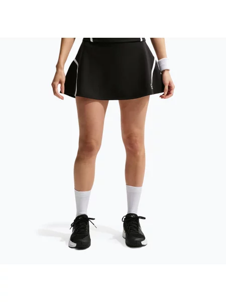 Tenisová sukně Nike Court Advantage Dri-Fit High Waisted black/white bílé