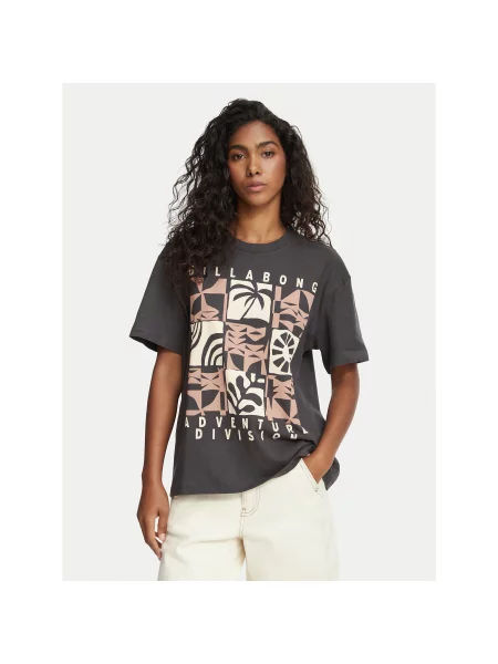 Billabong Majica Temno Relaxed Fit siva