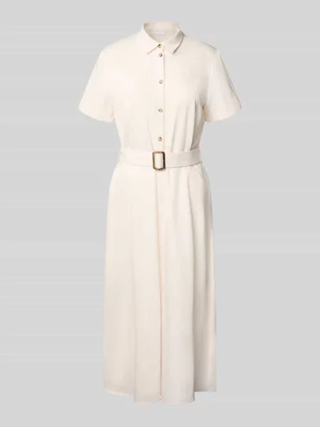 Sukienka midi z w talii Jake*s Collection beżowa