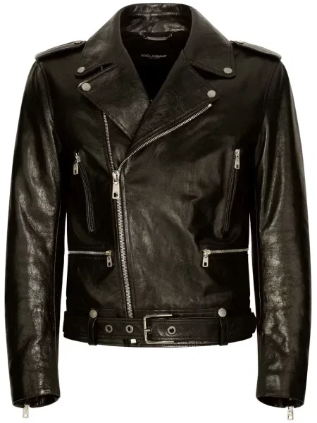 Geanta de piele Dolce & Gabbana negru