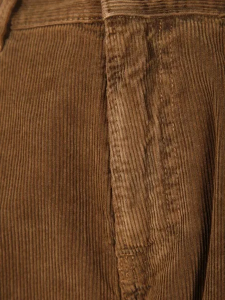 Pantaloni Amaranto de catifea cord maro