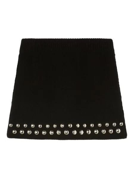 Mała mały spódnica mini Alanui z ćwiekami czarna