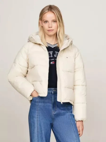 Tommy Jeans Geacă de iarnă Vail bej