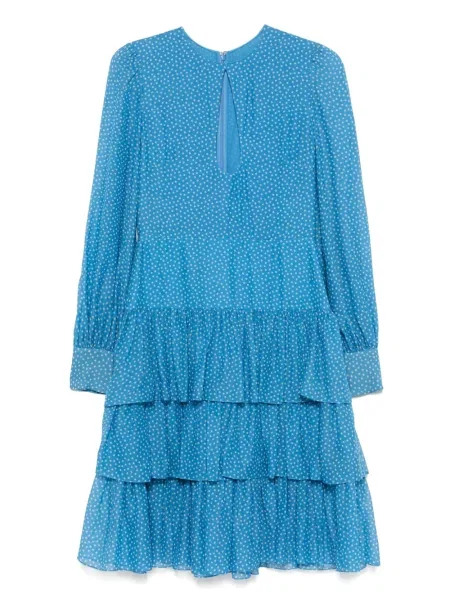 Rochie Valentino Garavani de mătase de costum albastru