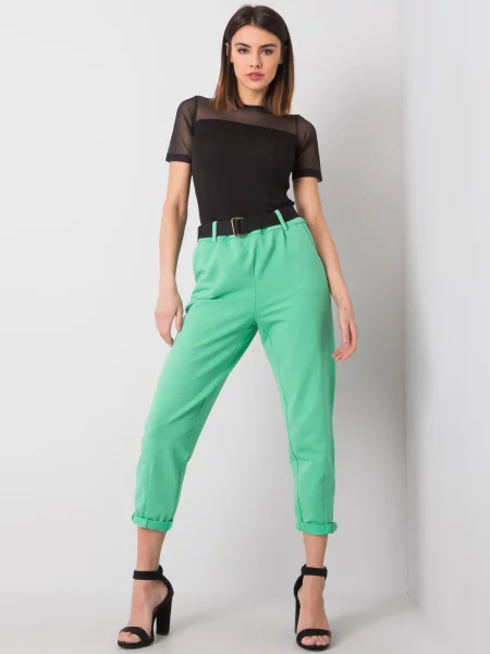 Pantaloni Fashionhunters verde