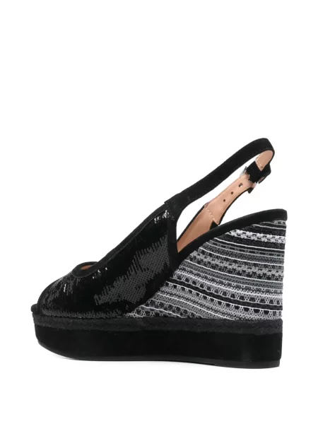 Sandály Geox s flitry černé