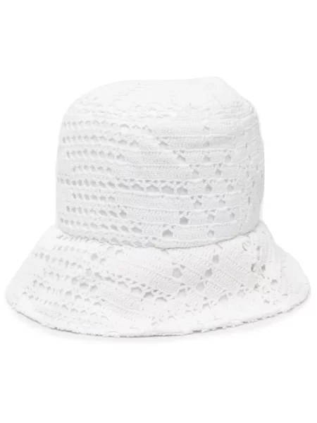Pleteni šešir Comme Des Garçons Shirt bijela