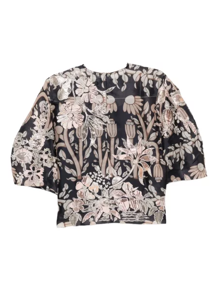 Bluză Biyan cu model floral cu imagine albastru