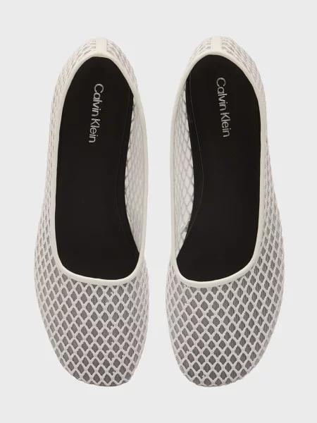 Балетки Calvin Klein серебряные