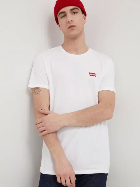 LEVI'S Tričko / tmavomodrá / červená biela