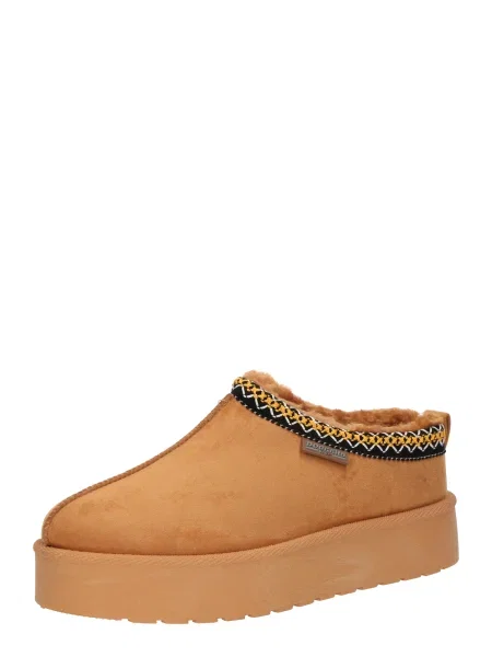 Dockers by Gerli Papuci de casă maro caramel / galben / negru alb