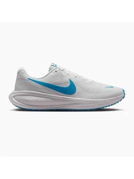 Încălțăminte de alergare pentru bărbați Nike Revolution 8 off white/vast grey/light current blue alb
