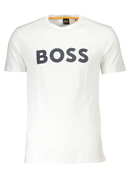 BOSS Orange Tričko Thinking čierna biela