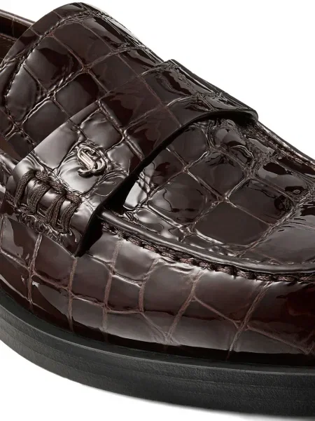 Pantofi loafer Jimmy Choo maro