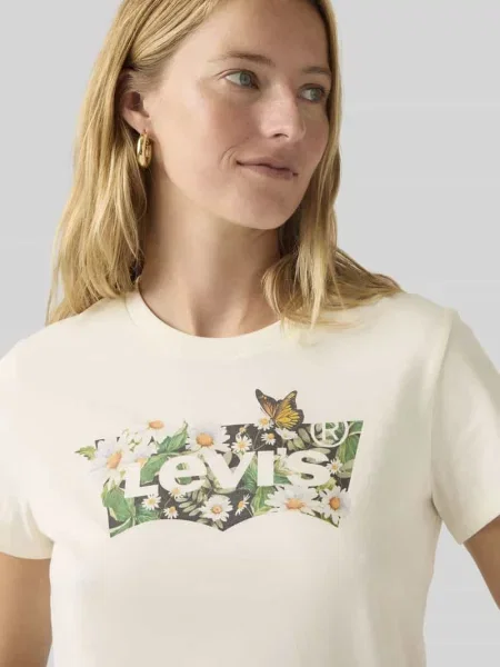 Koszulka z nadrukiem logo krój regular fit Levi's