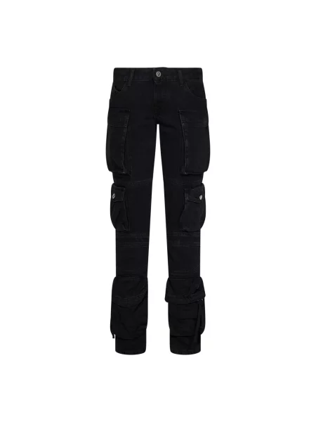 Jeansy The Attico czarne