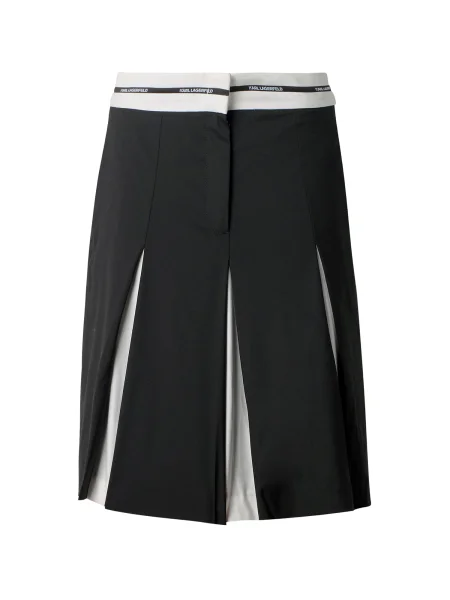 Karl Lagerfeld Fustă / alb negru