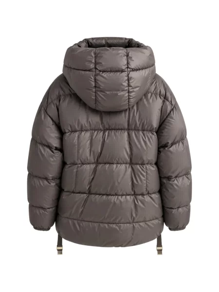 Geacă Max Mara cu glugă gri