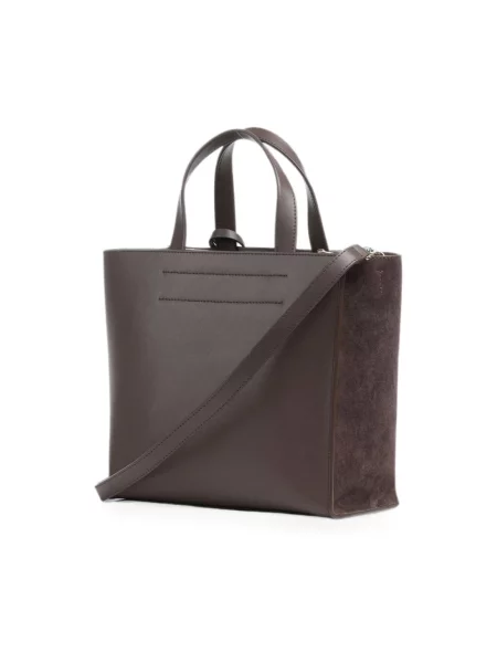 Shopperka Furla skórzana brązowa