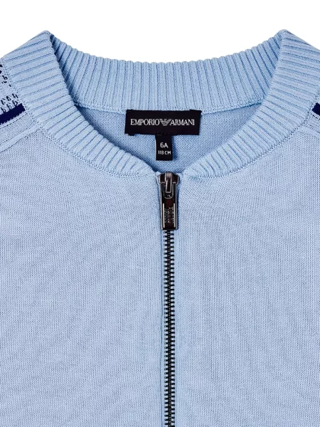 Kardigan dziecięcy Emporio Armani niebieski